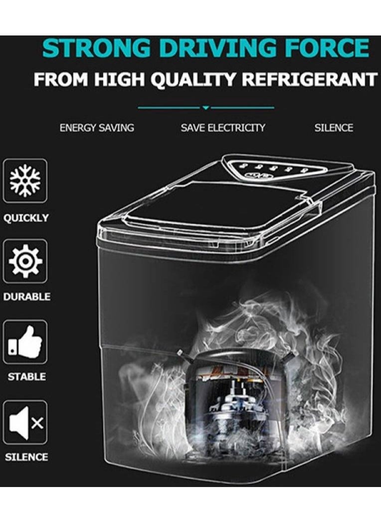 HICON - Hicon HZB-16AL Smart Ice Maker Machine 2L Capacity - White - Image 1