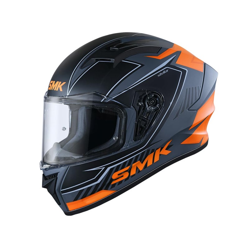 SMK Helmets SMK Stellar Sports Adox Helmet ISI, DOT & Ece-06 Certified Full Face Helmet - Image 4