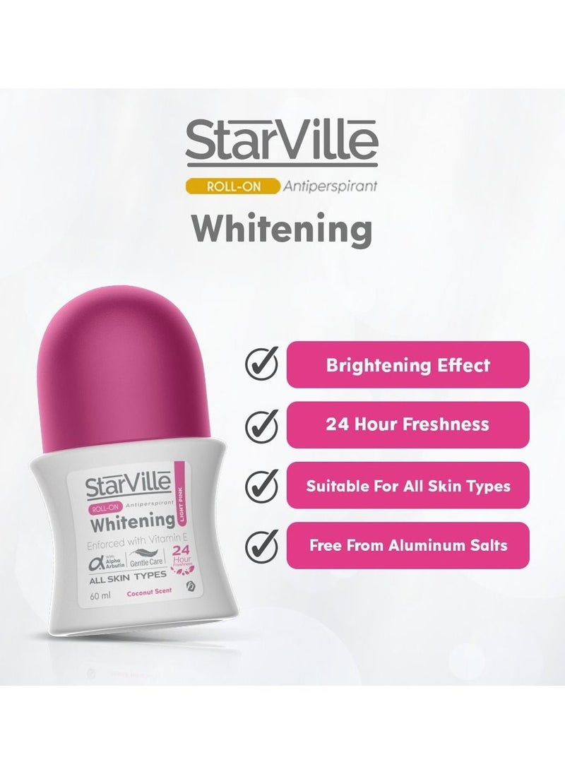 starville Roll On Whitening light Pink 60 ML  - Image 2