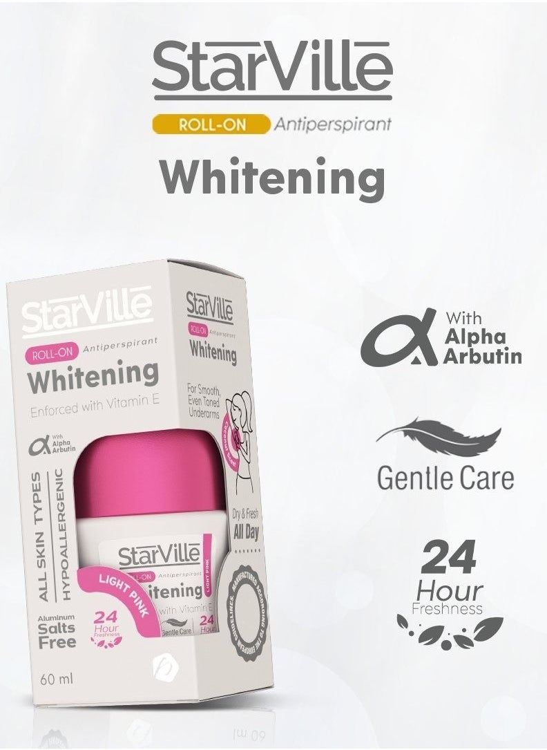 starville Roll On Whitening light Pink 60 ML  - Image 4