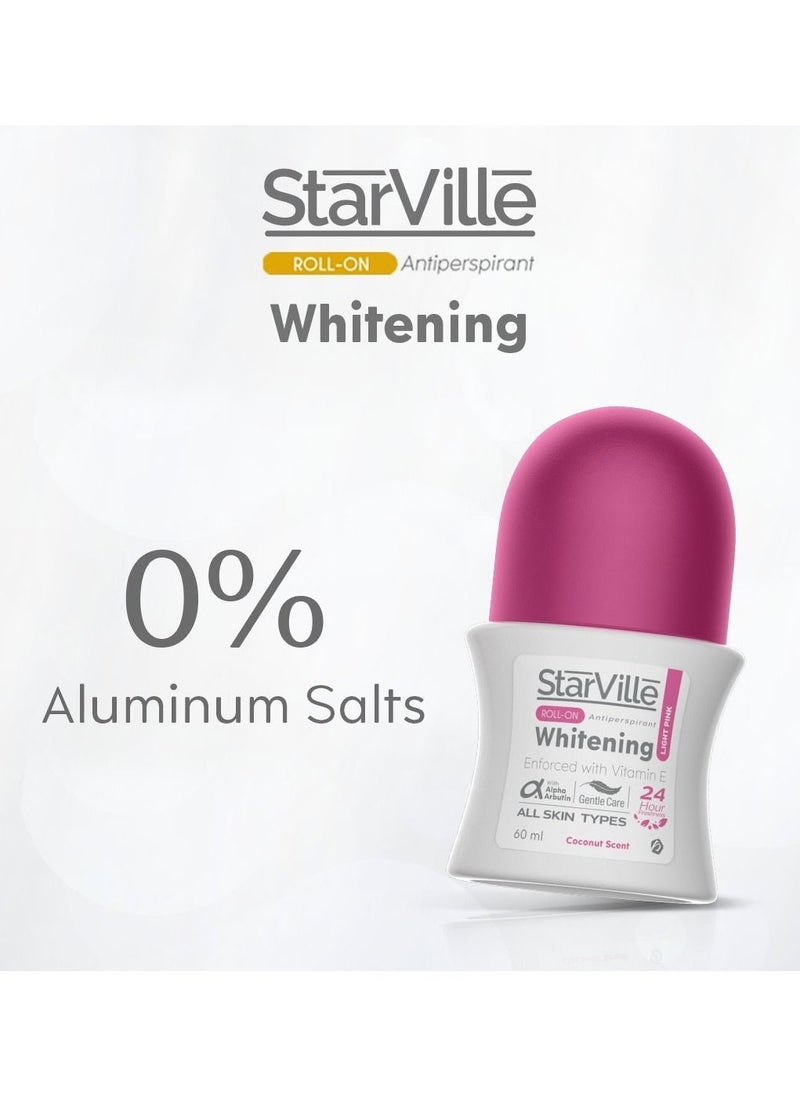 starville Roll On Whitening light Pink 60 ML  - Image 3