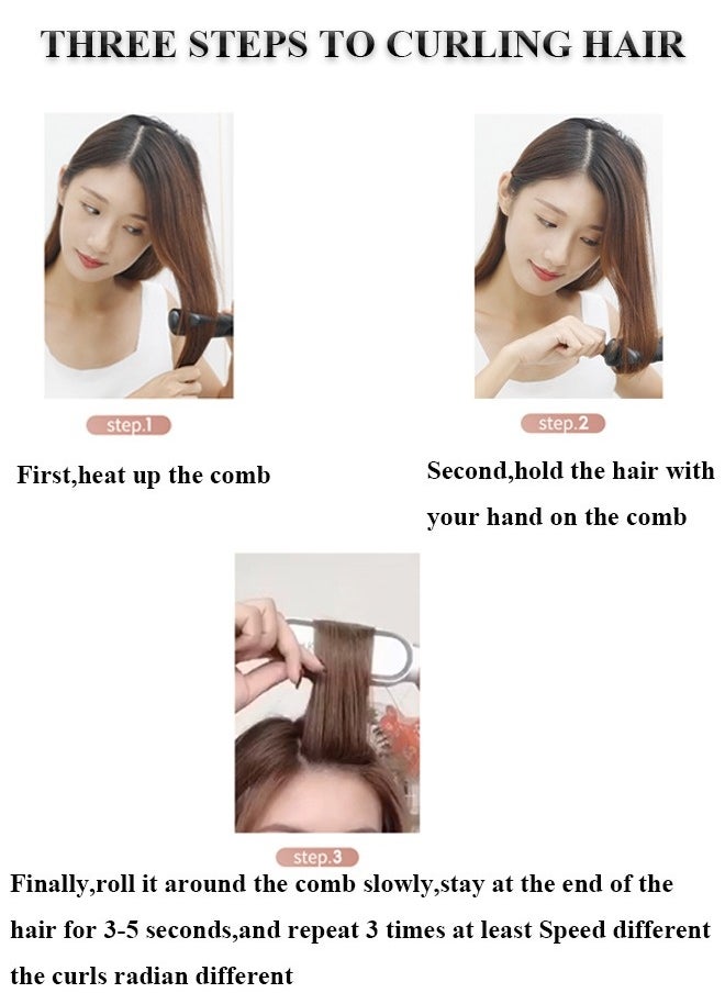 K.SKIN - Hair Straightener Brush Hair Straightening Iron with Built-in Comb, 20s Fast Heating 5 Gears Settings Anti-Scald Perfect for Professional Salon at Home - Image 1