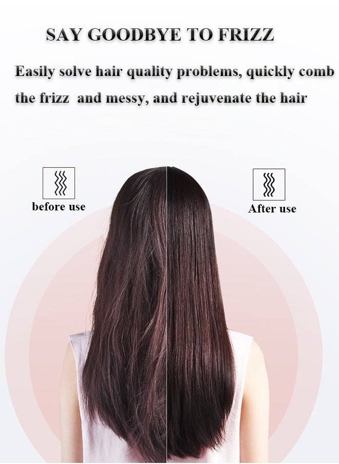 K.SKIN - Hair Straightener Brush Hair Straightening Iron with Built-in Comb, 20s Fast Heating 5 Gears Settings Anti-Scald Perfect for Professional Salon at Home - Image 1