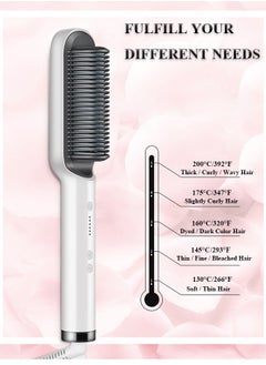 Hair Straightener Brush Hair Straightening Iron with Built-in Comb, 20s Fast Heating 5 Gears Settings Anti-Scald Perfect for Professional Salon at Home - pzsku/ZF035D562CF09D23BE1F1Z/45/_/1735225323/e7ab268d-488a-475f-b2d6-c0337484fcde