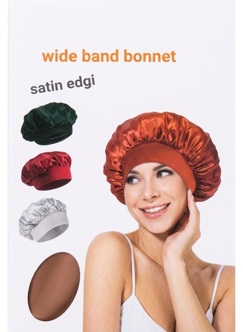 Satin Hair Bonnet, for Sleeping - Satin Cap - Multicolor
