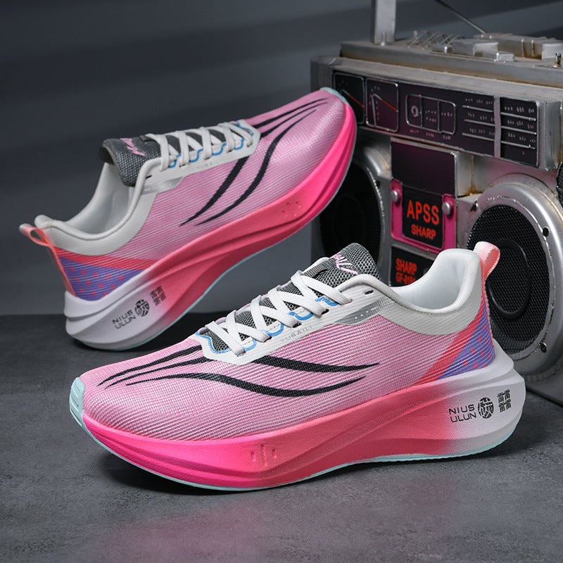 Red Rabbit 7pro Spring and Summer Running Shoes Mens Ultra Light Shock Absorbing Sports Training Special sneaker Running Shoes for Teenagers White pink gray 