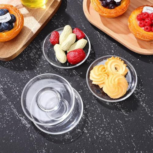 bellemax Premium Classic Clear Glass Saucer Set of 6 Only Saucers Without Cup for Serving Tea Coffee Snacks, 200 ml - Image 4