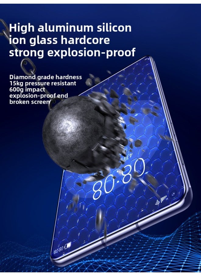 Generic - Full Screen Coverage 5G Vital Edition HD Protection For Huawei Nova 7 Tempered Film Nova7se Mobile Phone Film-Colour:[actual Machine Measured 1:1 Mold Opening] If The Size Is Wrong, You Will Be Refunded Directly, No Need To Return It-Size:For Huawei Nova 7 Se 5g Active Edition - Image 1