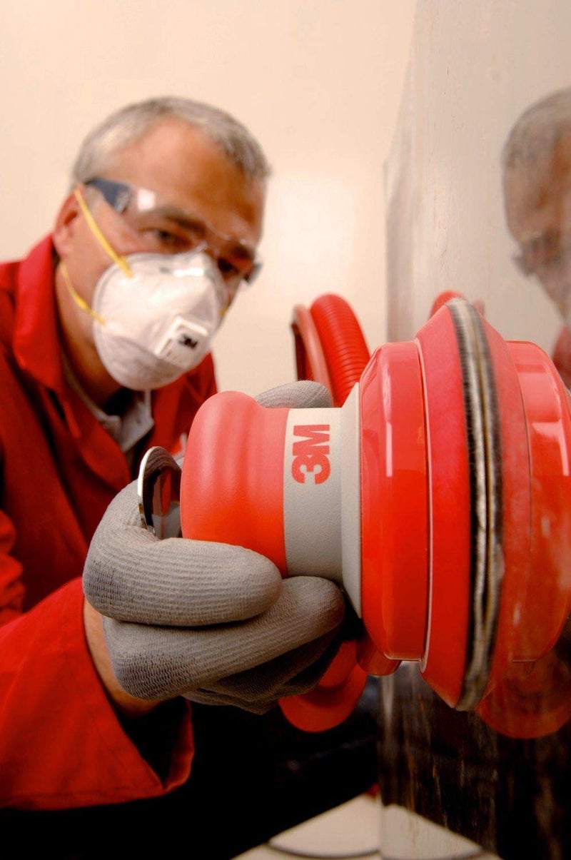 Cubitron 3M Pneumatic Random Orbital Sander - 6” x 3/16” Orbit with Stikit Disc Pad for Wood, Composites, and Metal - Image 5