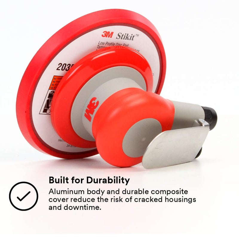 Cubitron 3M Pneumatic Random Orbital Sander - 6” x 3/16” Orbit with Stikit Disc Pad for Wood, Composites, and Metal - Image 4