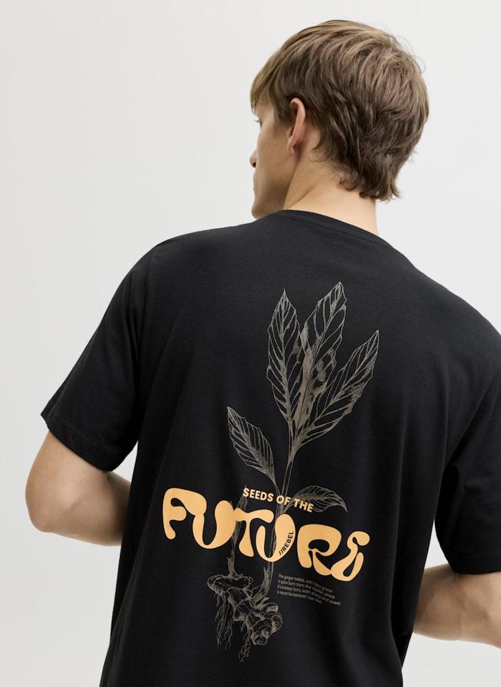 ج ج ريبل تيشيرت مطبوع بقصة عادية - Image 3