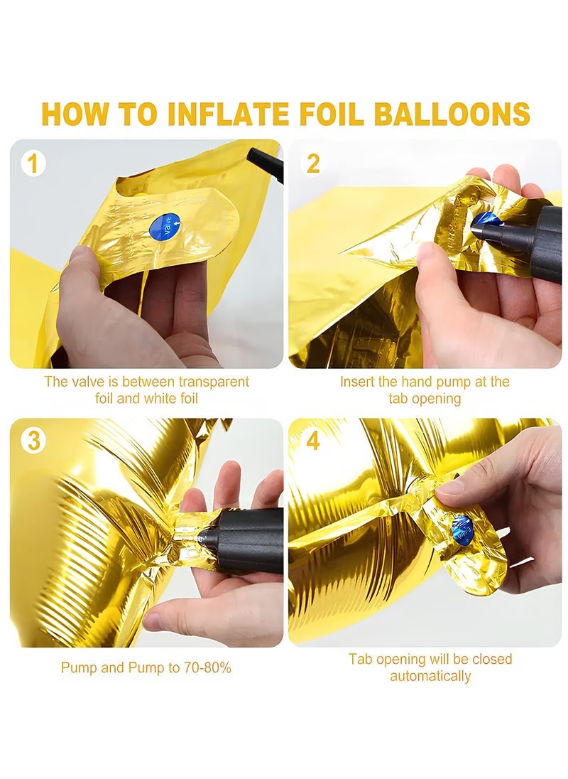 بارتي فن 32 "احباط رسالة بالون حرف M ذهبي - Image 2