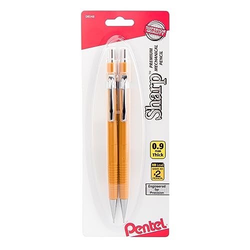 Pentel® Sharp™ Automatic Drafting Pencils, 0.9 mm, Black, Pack Of 2 - Image 1