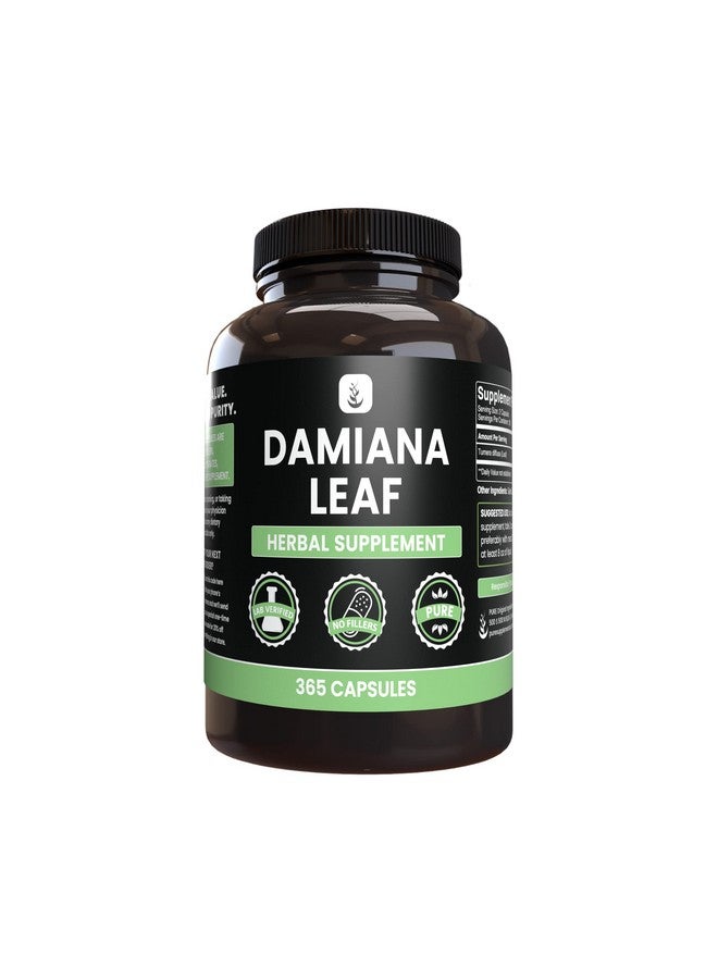 PURE ORIGINAL INGREDIENTS PURE ORIGINAL INGREDIENTS Damiana Leaf (365 Capsules) No Magnesium Or Rice Fillers, Always Pure - Image 1