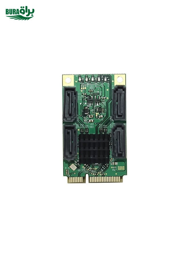 BURAQ ST549 MINI PCI-E to 4 Ports SATA3.0 Expansion Card for Desktop - Image 2