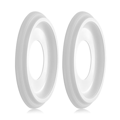 2Packs Molded Nylon Ceiling Medallion for Light Fixtures and Ceiling Fans 98OD x 4ID x 094P Fits Canopies up to714White