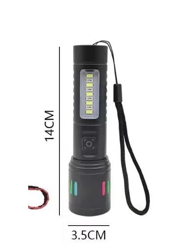 ULTREOS ULTREOS High Power LED Torch TypeC Charging Flashlight Zoomable Flash Light Power Display LED flashlights Long Range Hand Torch Light  - Image 3
