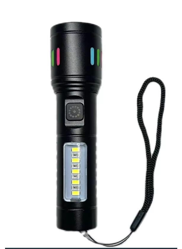 ULTREOS ULTREOS High Power LED Torch TypeC Charging Flashlight Zoomable Flash Light Power Display LED flashlights Long Range Hand Torch Light  - Image 1