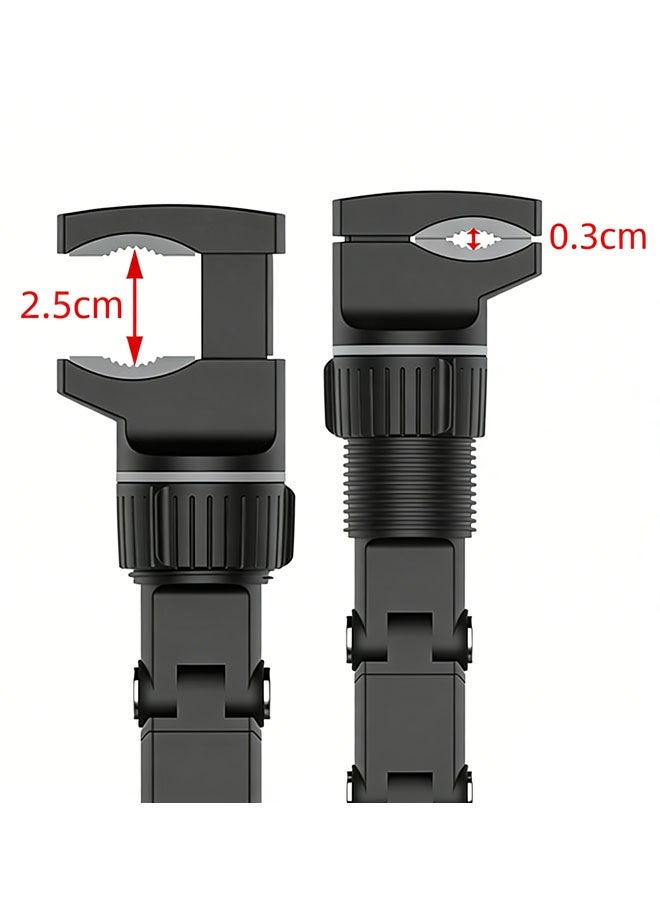 حامل هاتف للسيارة قابل للتعديل بزاوية 360 درجة، يُثبت على مرآة الرؤية الخلفية، متعدد الوظائف، وثابت. - Image 3