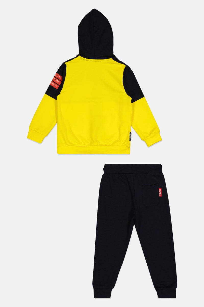 Guru 99 Toddlers Boy 2 Pieces Brand Logo Tracksuits, Multicolor - Image 3