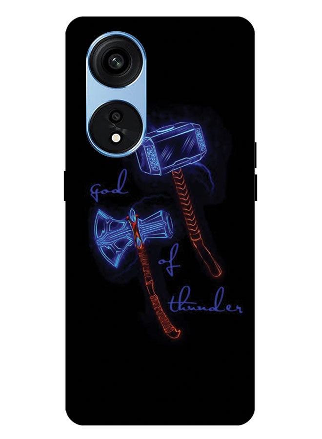 EYE CATCH Printed Protective Case Cover For Oppo A1 PRO -  Gold Pattern - Image 1