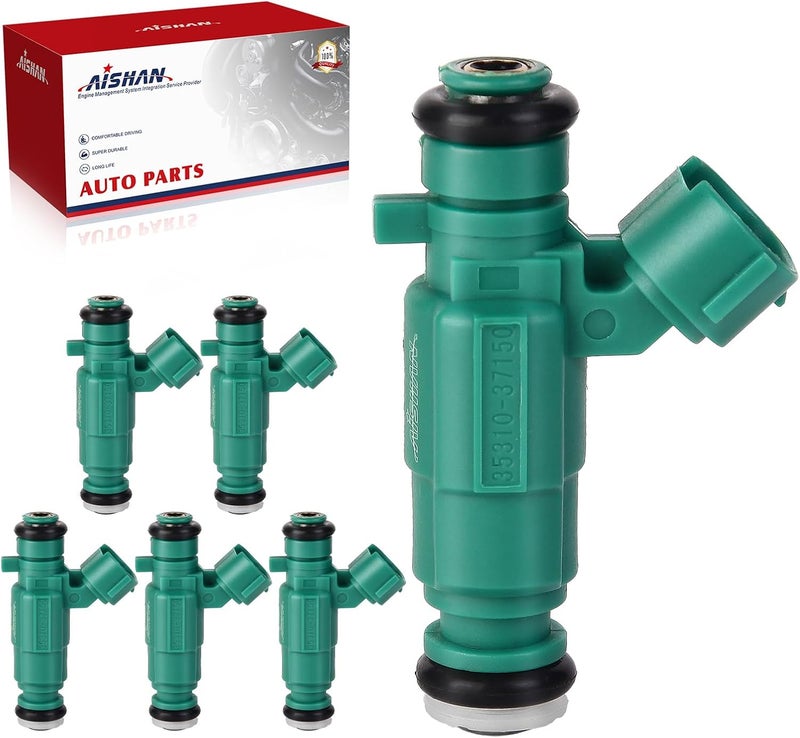 AISHAN 6PCS Fuel Injectors 4 Holes for Hyundai and Kia Vehicles - Image 1