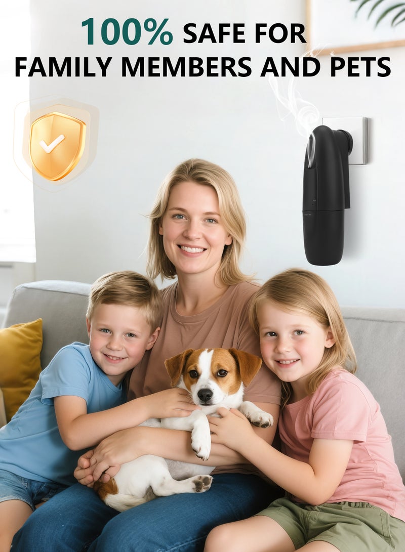 نكومي ناشر زيت عطري يعمل بالبلوتوث، ناشر عبير مع تحكم بالتطبيق، جهاز هواء برائحة ذكية، امتداد رائحة بمساحة 1000 قدم مربع، ناشر عبير للمنزل، فندق، صالة، صالة، مكتب، منتجع صحي، أسود - Image 3