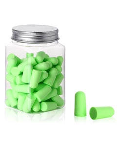 Necomi 60 Pcs Noise Canceling Earplugs, Sleep Earplugs for Sleep Noise Reduction, Work, Travel (Green)  - Image 1
