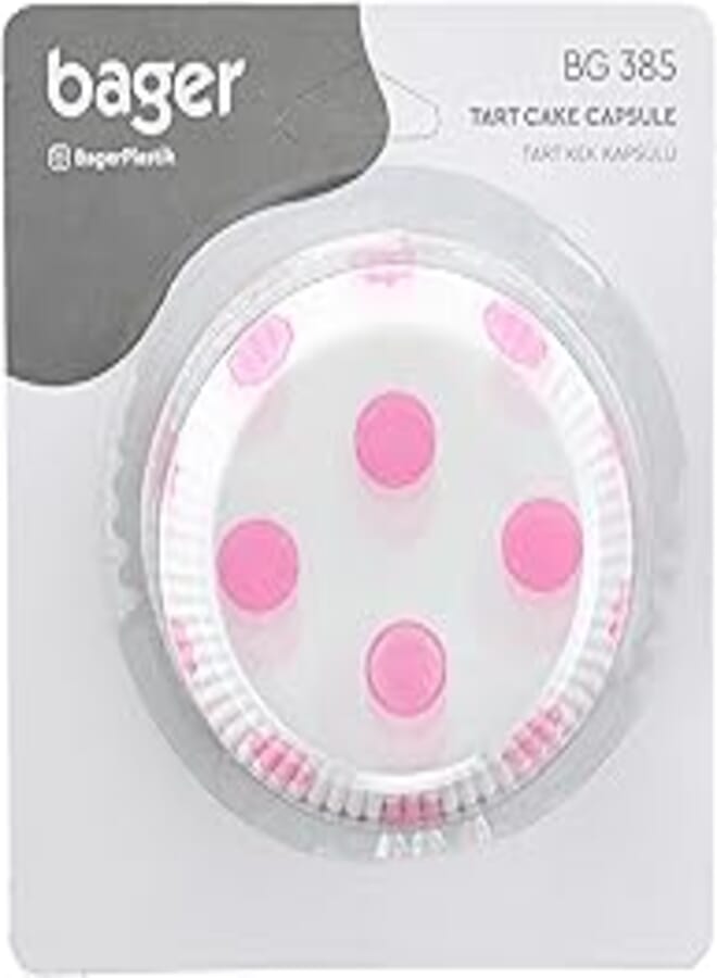 Bager Tart Cake Capsule (40 Pcs), Decorated