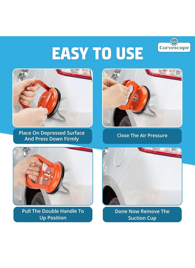 SOLEGLOW SOLEGLOW Suction Cup Sucker Handle Puller Lifter Remover for Glass Tiles and Metals Aluminum Vacuum Plate Handle Car Dent Repair Suction Cup Lifter and Tile Remover  - Image 3