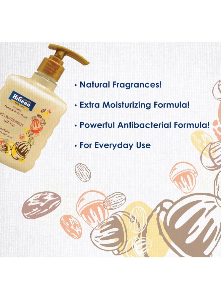 Higeen Hand & Body Wash Creamy Shea Butter Breeze 500 ml (Twin Pack) - Image 1