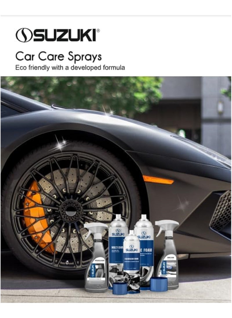 Suzuki Suzuki Tire Shine Spray Coating, No Sling Tire Dressing, Long Lasting Deep Black Shine, UV Protection & Dirt Repellant 500ml  - Image 3
