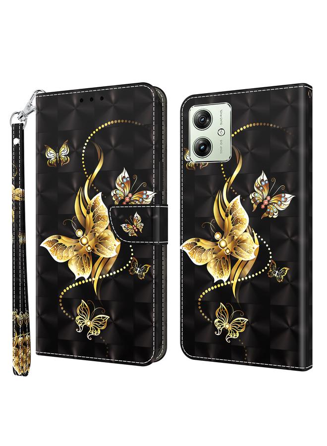 اس-توب جراب لهاتف موتورولا موتو جي 54 مصنوع من الجلد المطلي ثلاثي الأبعاد - Image 1