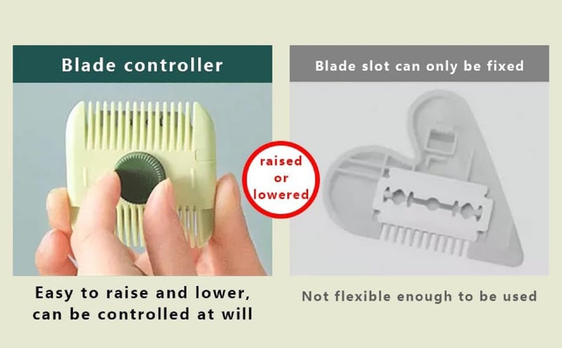 COFIEX 2 in 1 Hair Trimmer and Split Ends Cutter | Dual-Side Razor Comb for Women | Manual Hair Styling Tool and Bangs Trimmer(multicolor) - Image 3