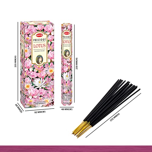 HEM Precious Lotus Incense Sticks | Agarbatti for Home Freshness, Prayer, Positive Energy & Yoga Meditation | Pooja Item for Home | Burning Time - 35-40 Minutes |120 Sticks (Handcrafted & Low Smoke) - Image 2