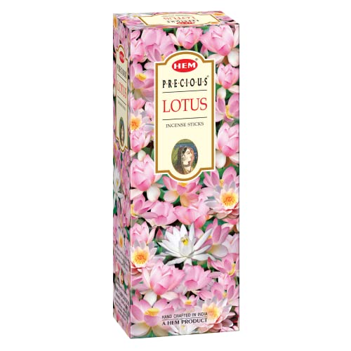 HEM Precious Lotus Incense Sticks | Agarbatti for Home Freshness, Prayer, Positive Energy & Yoga Meditation | Pooja Item for Home | Burning Time - 35-40 Minutes |120 Sticks (Handcrafted & Low Smoke) - Image 1
