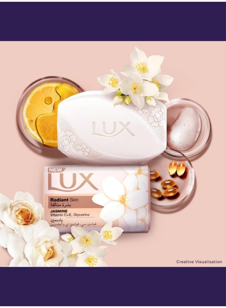 لوكس صابون لوكس بشرة متألقة ياسمين – فيتامين سي , فيتامين أي والجلسرين 170 جم - Image 4