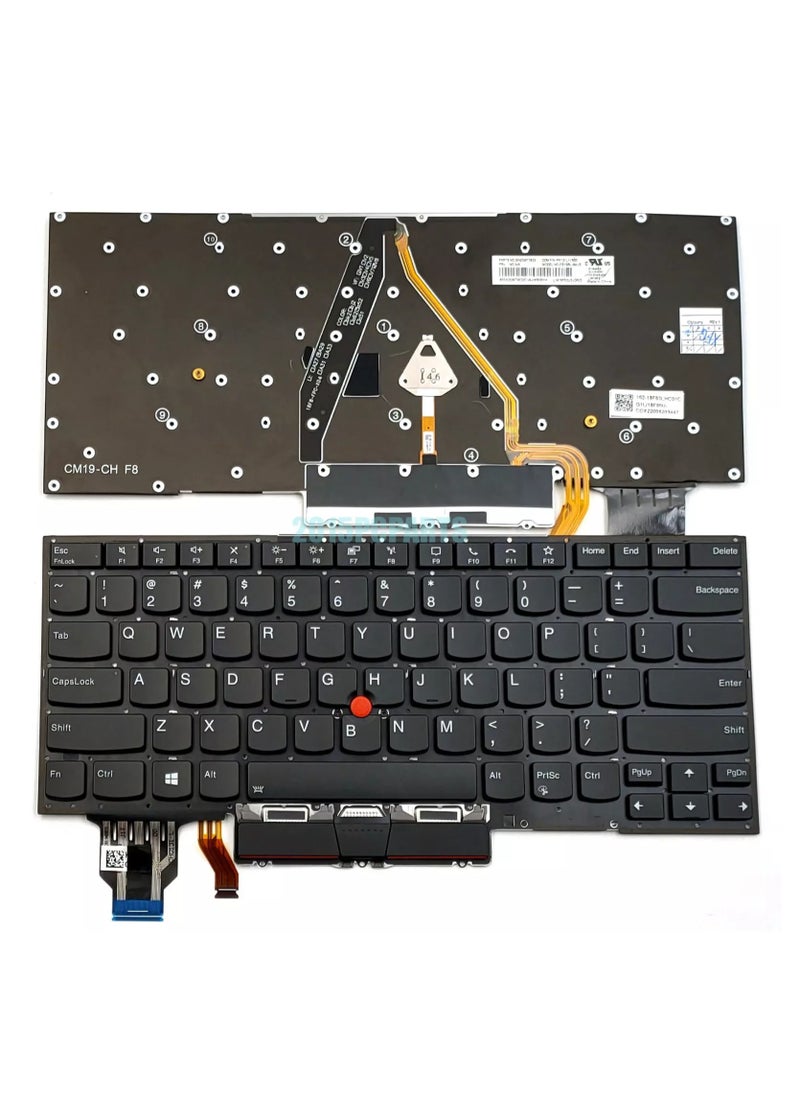 سي إس إف for Lenovo Thinkpad X1 carbon 7th Gen 2019 20QD 20QE ARABIC Keyboard backlit  - Image 1