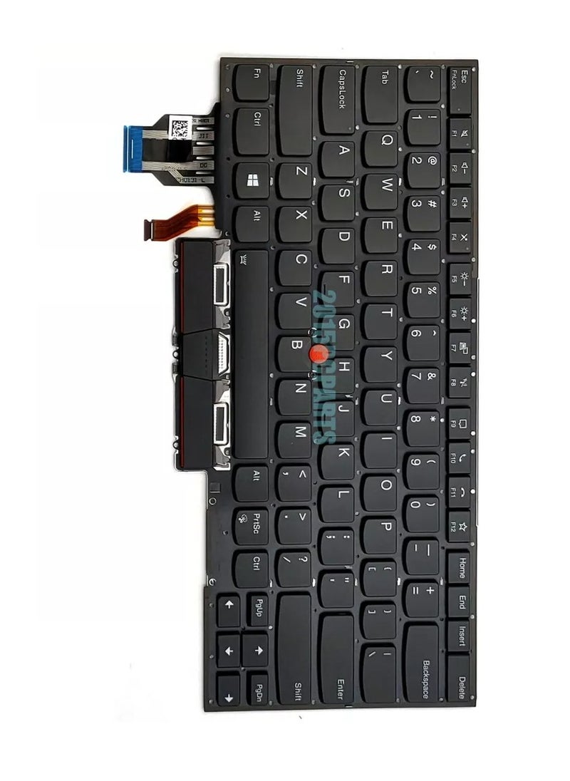 سي إس إف for Lenovo Thinkpad X1 carbon 7th Gen 2019 20QD 20QE ARABIC Keyboard backlit  - Image 3