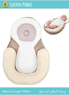 bbet Baby Lounger Pillow, Baby Pillows for Sleeping for Newborn, Baby Snuggle Nest Sleeper Lounger for Newborn with Soft & Breathable Head Support Pillow for Newborn Prevent Flat Head  - Image 1