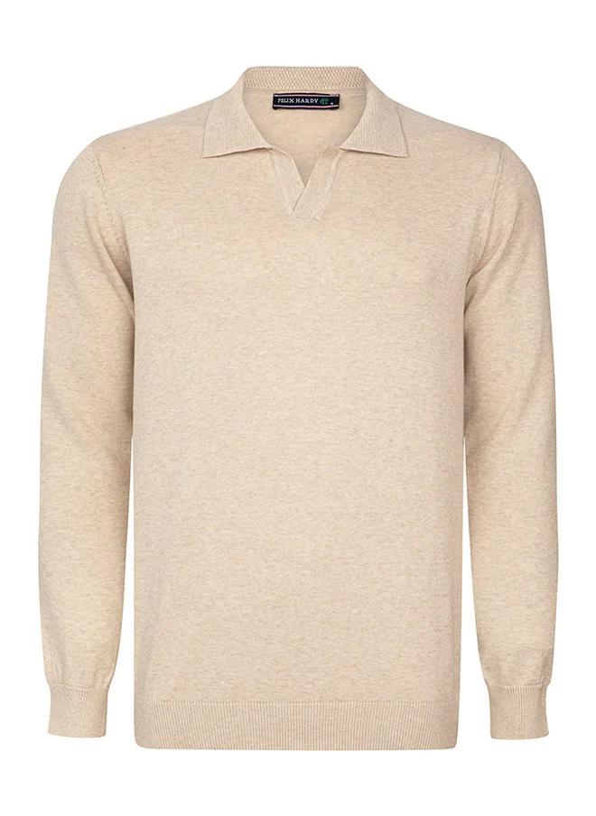 فيليكس هاردي Polo collar long sleeve jumper