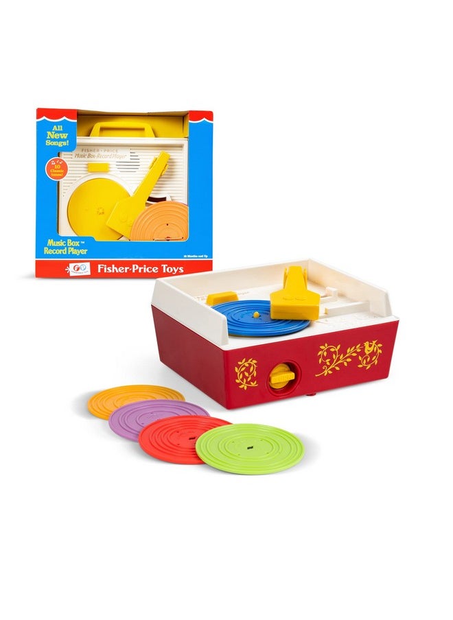 Basic Fun Fisher Price Classics - Record Player - Retro, Tactile Interactive Retro Toy for Kids, Girls, Boys, Toddlers, Baby, Preeschooler, Unisex 18 Months +  - Image 1