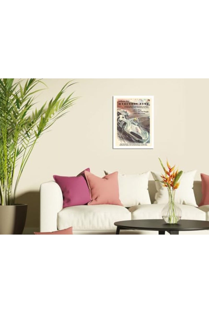 Pacifica Island Art Mercedes-Benz Grand Prix of Berlin Vintage Racing Poster - Image 3