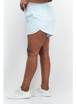 adidas Originals Women Sportswear Fit Training Shorts, Light Blue  - Image 2