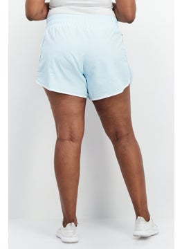 adidas Originals Women Sportswear Fit Training Shorts, Light Blue  - Image 3