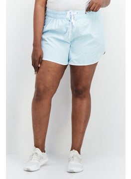 adidas Originals Women Sportswear Fit Training Shorts, Light Blue  - Image 1