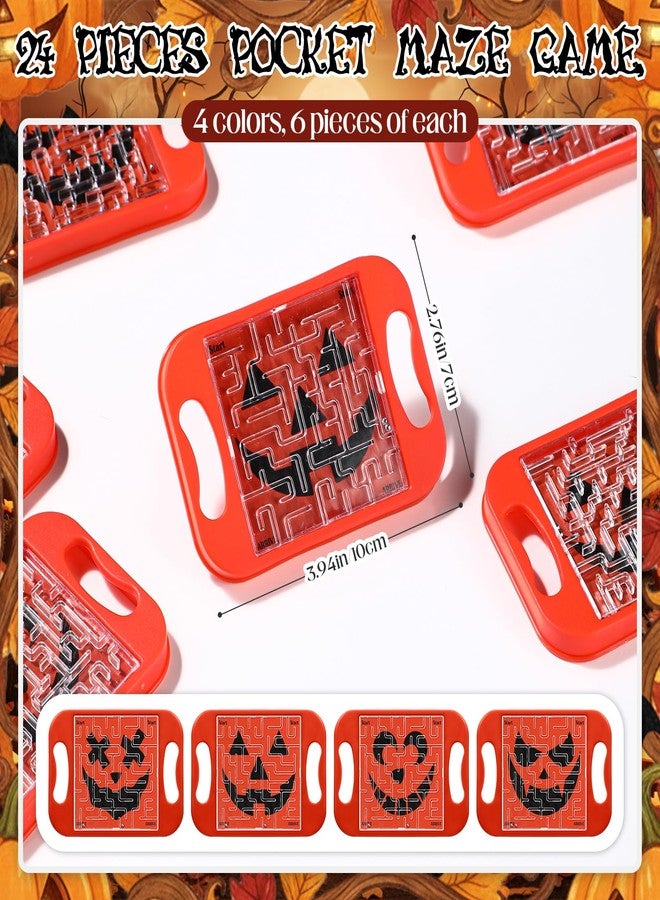 JellyArch Maze Puzzle Cube Bulk Christmas Maze Game Educational Cube Handheld Brain Teaser Puzzles Party Favor Christmas Party Favor for Kid Goodies Bag Exchange Gift(Halloween) - Image 2