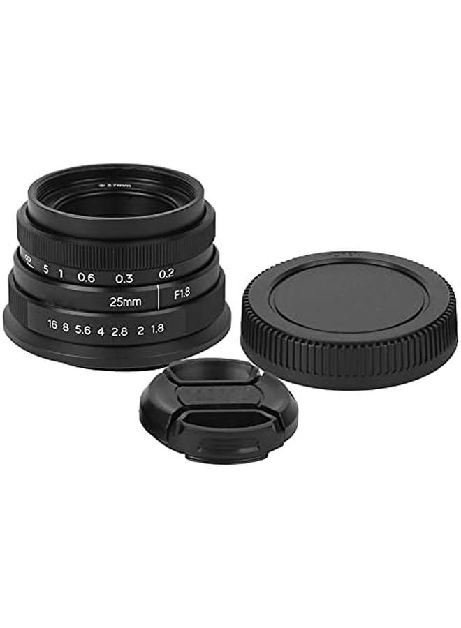 25mm F1 8 Manual Prime Lens For Mirrorless Cameras M4 3 Mount Fixed Focus Portrait Lens - Image 2