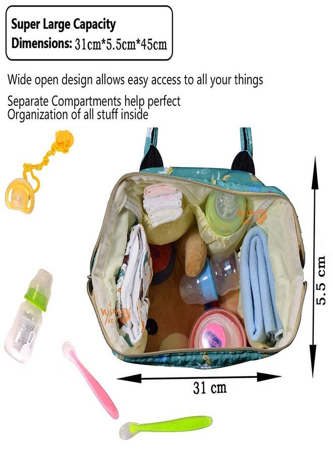 Kids Creation Mommas Baby India Mother Baby Diaper Bag, Mothers Maternity Bags for Travel (Pink) - Image 5
