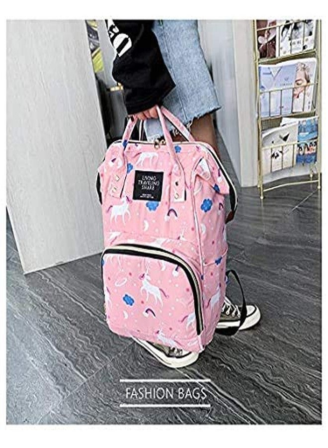 Kids Creation Mommas Baby India Mother Baby Diaper Bag, Mothers Maternity Bags for Travel (Pink) - Image 3